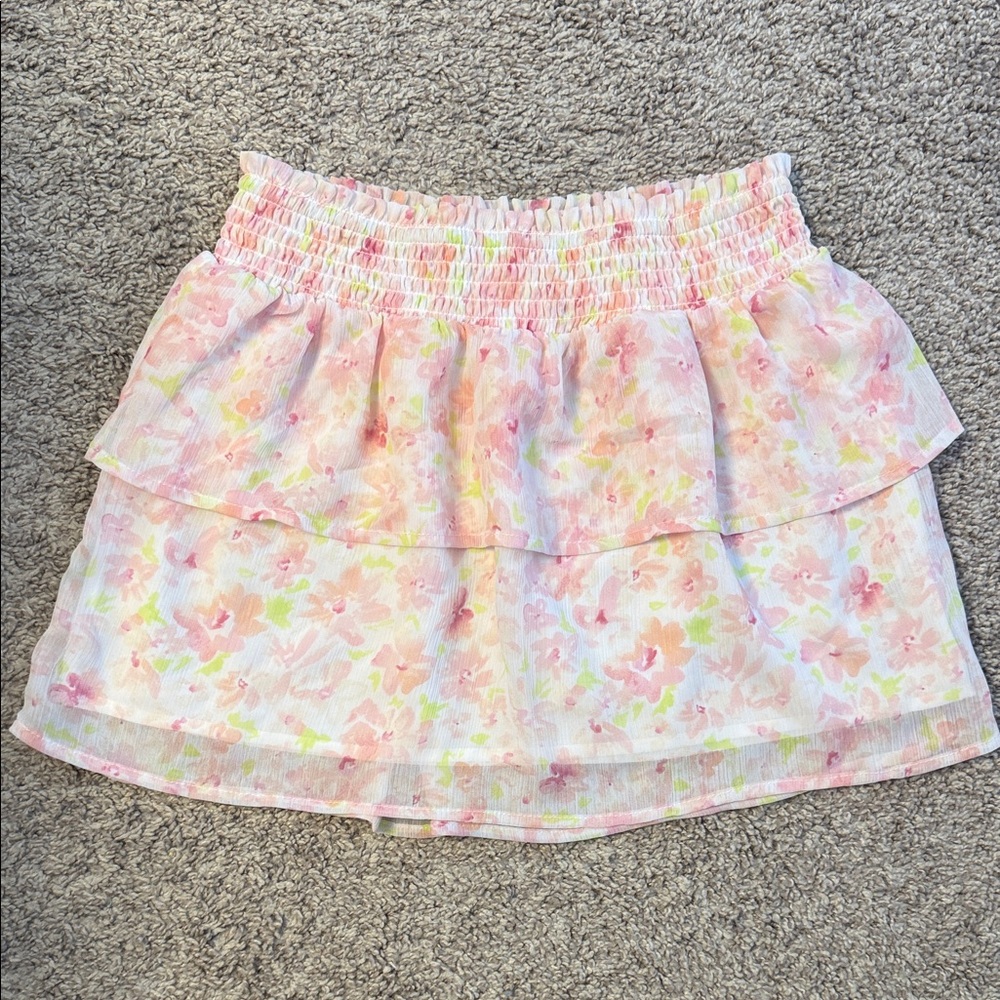 Cat & Jack Pink Floral Mini Skirt